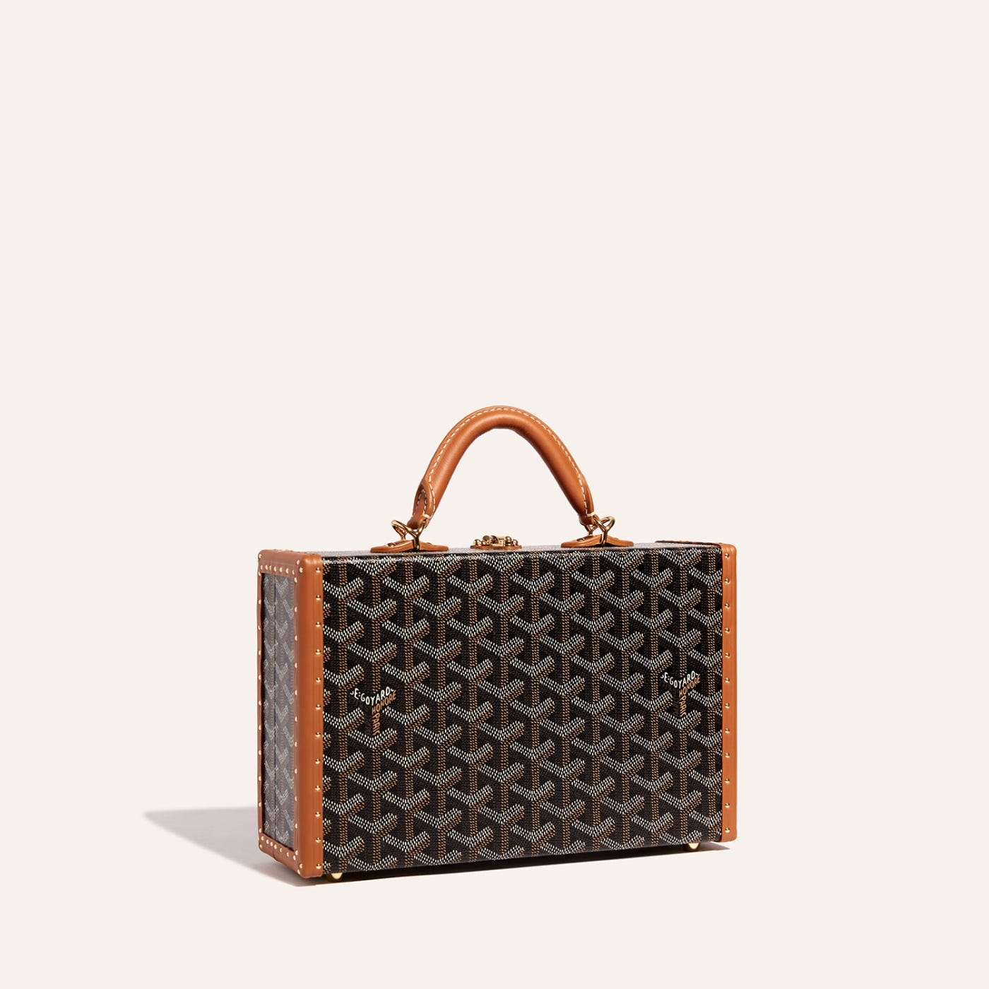 Goyard Grand Hôtel Trunk Bag Black & Tan - Image 1